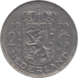 1970 NETHERLANDS 2 1/2 GULDEN - WORLD COINS - Cambridgeshire Coins