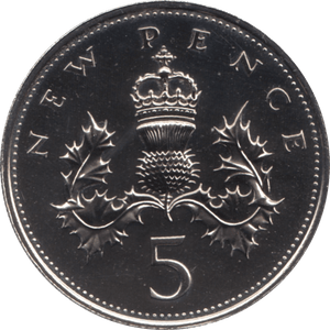 1970 PROOF FIVE PENCE 5P - 5p PROOF - Cambridgeshire Coins