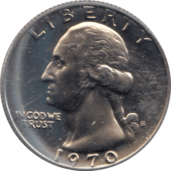 1970 QUARTER DOLLAR USA ( PROOF ) - WORLD COINS - Cambridgeshire Coins