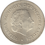 1970 SILVER 10 GULDEN NETHERLANDS QUEEN JULIANA 1 - WORLD SILVER COINS - Cambridgeshire Coins