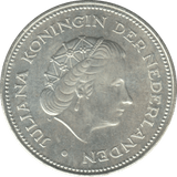 1970 SILVER 10 GULDEN NETHERLANDS QUEEN JULIANA 8 - WORLD SILVER COINS - Cambridgeshire Coins