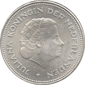 1970 SILVER 10 GULDEN NETHERLANDS - SILVER WORLD COINS - Cambridgeshire Coins