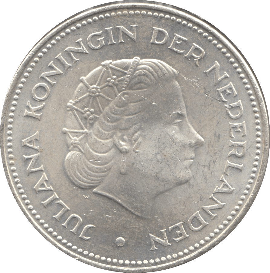 1970 SILVER 10 GULDEN NETHERLANDS - SILVER WORLD COINS - Cambridgeshire Coins