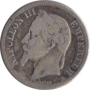 1970 SILVER 2 FRANCS FRANCE - SILVER WORLD COINS - Cambridgeshire Coins