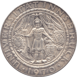 1970 SILVER 50 SCHILLING AUSTRIA - SILVER WORLD COINS - Cambridgeshire Coins