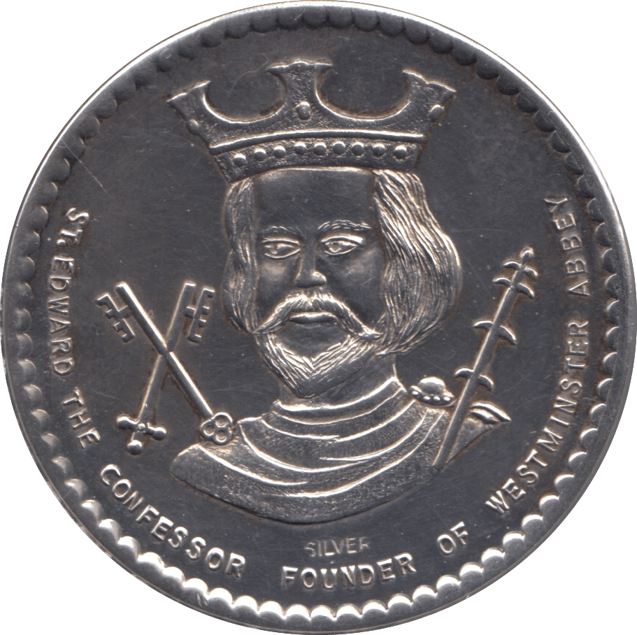 1970 SILVER COMMEMORATIVE WESTMINSTER ABBEY MEDALLION - SILVER WORLD COINS - Cambridgeshire Coins