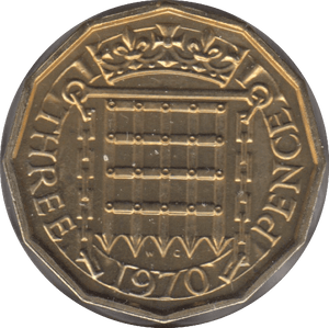 1970 THREEPENCE ( PROOF ) - Cambridgeshire Coins