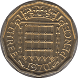 1970 THREEPENCE ( PROOF ) - Cambridgeshire Coins