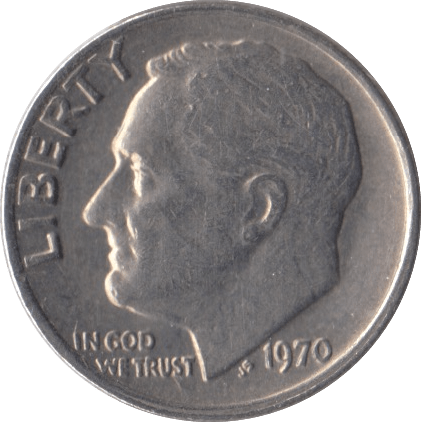 1970 USA ONE DIME - WORLD COINS - Cambridgeshire Coins