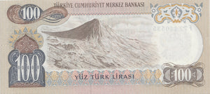 1970s 100 LIRA BANKNOTE TURKEY REF 989 - World Banknotes - Cambridgeshire Coins