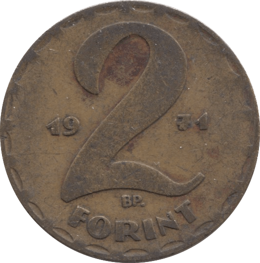 1971 2 FORINT HUNGARY - WORLD COINS - Cambridgeshire Coins