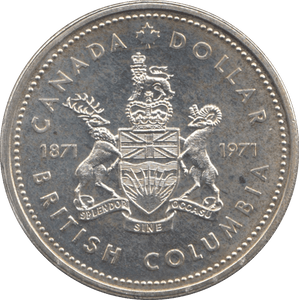 1971 CANADA SILVER ONE DOLLAR - WORLD SILVER COINS - Cambridgeshire Coins