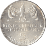 1971 DEM DEUTSCHEN VOLKE GERMANY SILVER 5 MARKS - SILVER WORLD COINS - Cambridgeshire Coins