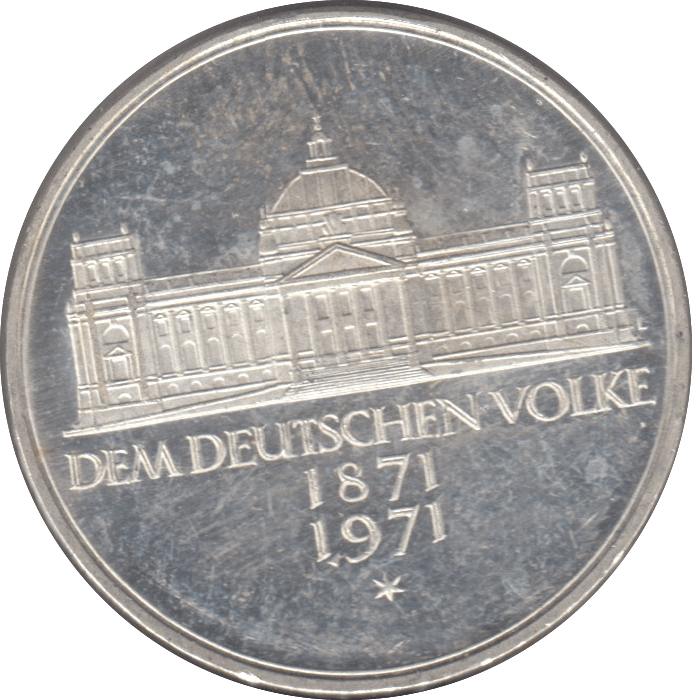 1971 GERMANY SILVER 5 MARKS ( UNC ) - SILVER WORLD COINS - Cambridgeshire Coins