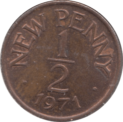 1971 GUERNSEY 1/2 PENNY - WORLD COINS - Cambridgeshire Coins