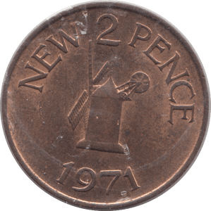 1971 GUERNSEY TWO PENCE - WORLD COINS - Cambridgeshire Coins
