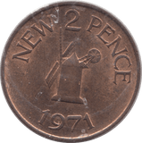 1971 GUERNSEY TWO PENCE - WORLD COINS - Cambridgeshire Coins