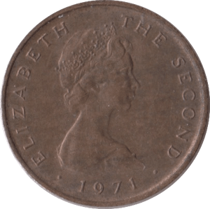 1971 HALFPENNY ISLE OF MAN - WORLD COINS - Cambridgeshire Coins