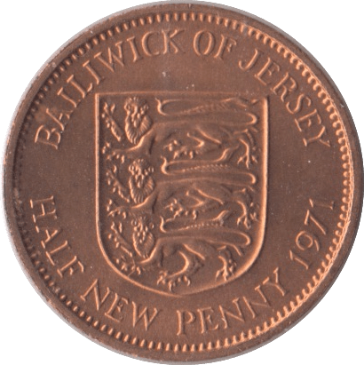 1971 HALFPENNY JERSEY ( UNC ) - WORLD COINS - Cambridgeshire Coins