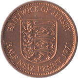 1971 HALFPENNY JERSEY ( UNC ) - WORLD COINS - Cambridgeshire Coins