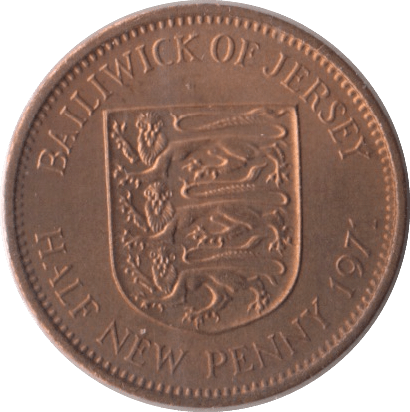 1971 HALFPENNY JERSEY ( UNC ) - WORLD COINS - Cambridgeshire Coins