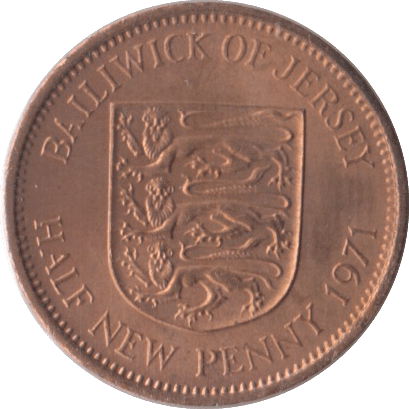 1971 HALFPENNY JERSEY ( UNC ) - WORLD COINS - Cambridgeshire Coins