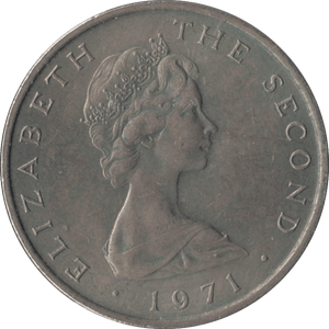 1971 ISLE OF MAN TEN PENCE - WORLD COINS - Cambridgeshire Coins