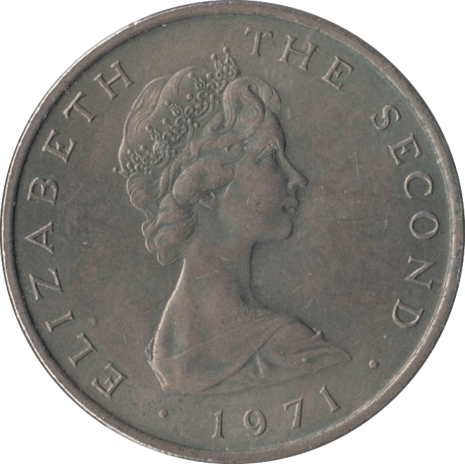 1971 ISLE OF MAN TEN PENCE - WORLD COINS - Cambridgeshire Coins