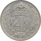 1971 MAUNDY FOURPENCE ( UNC ) - Maundy Coins - Cambridgeshire Coins