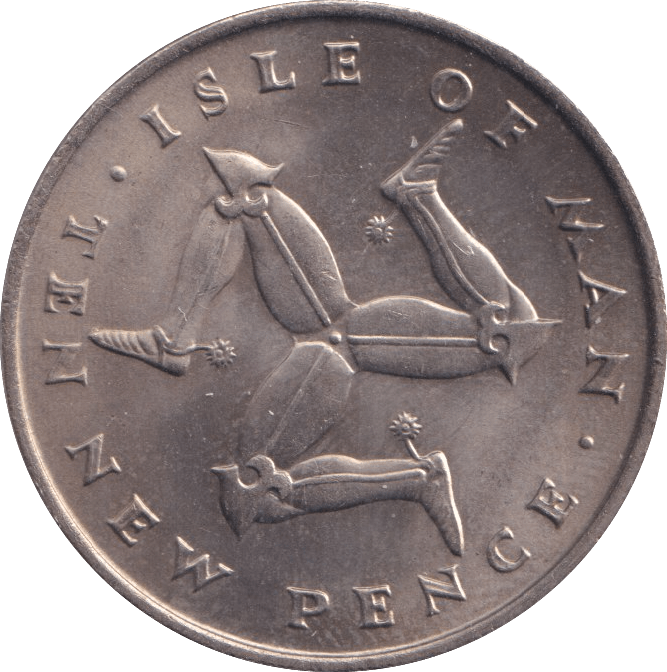 1971 NEW PENCE ISLE OF MAN - WORLD COINS - Cambridgeshire Coins