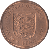 1971 ONE PENCE JERSEY ( UNC ) - WORLD COINS - Cambridgeshire Coins