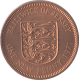 1971 ONE PENCE JERSEY ( UNC ) - WORLD COINS - Cambridgeshire Coins