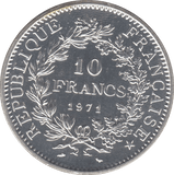 1971 SILVER 10 FRANCS FRANCE - SILVER WORLD COINS - Cambridgeshire Coins