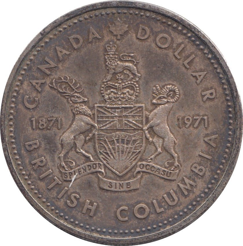 1971 SILVER CANADA DOLLAR - SILVER WORLD COINS - Cambridgeshire Coins