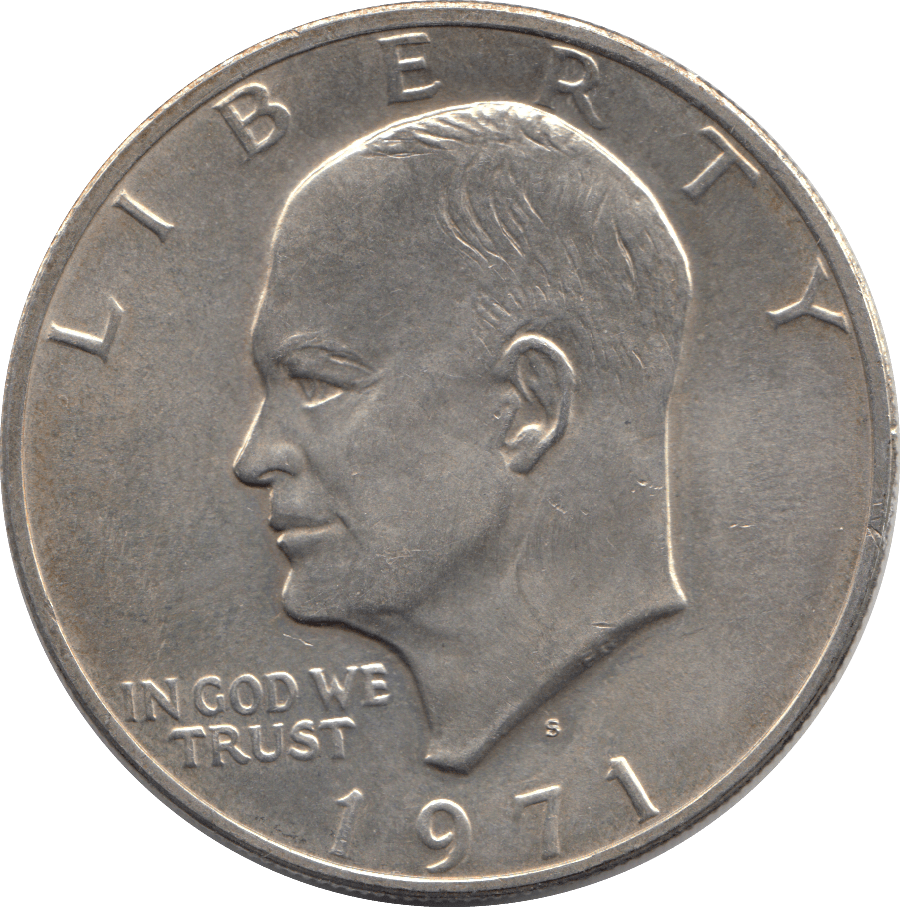 1971 SILVER EISENHOWER DOLLAR - SILVER WORLD COINS - Cambridgeshire Coins