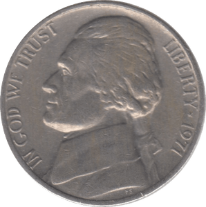 1971 USA FIVE CENTS - WORLD COINS - Cambridgeshire Coins