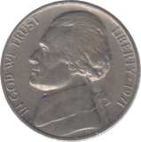 1971 USA FIVE CENTS - WORLD COINS - Cambridgeshire Coins