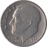 1971 USA ONE DIME - WORLD COINS - Cambridgeshire Coins