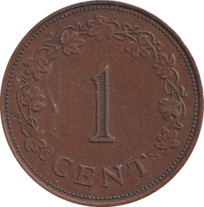 1972 1 CENT MALTA - WORLD COINS - Cambridgeshire Coins