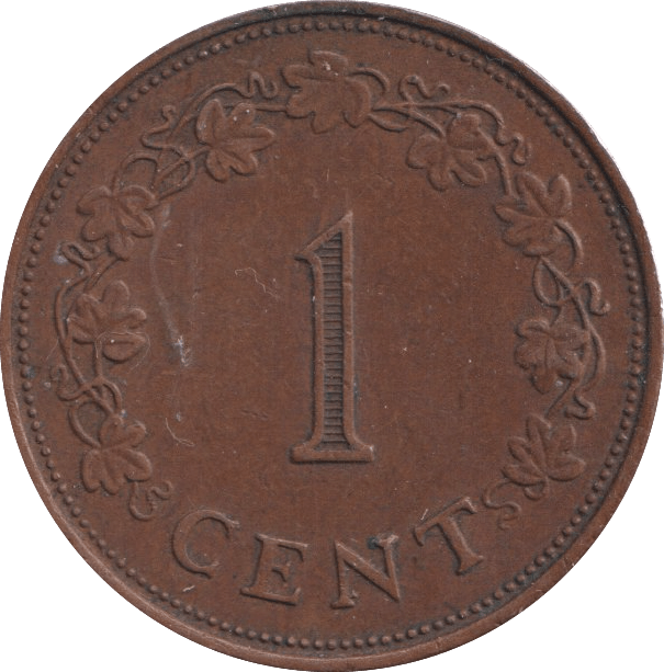 1972 1 CENT MALTA - WORLD COINS - Cambridgeshire Coins