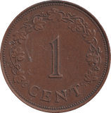 1972 1 CENT MALTA - WORLD COINS - Cambridgeshire Coins