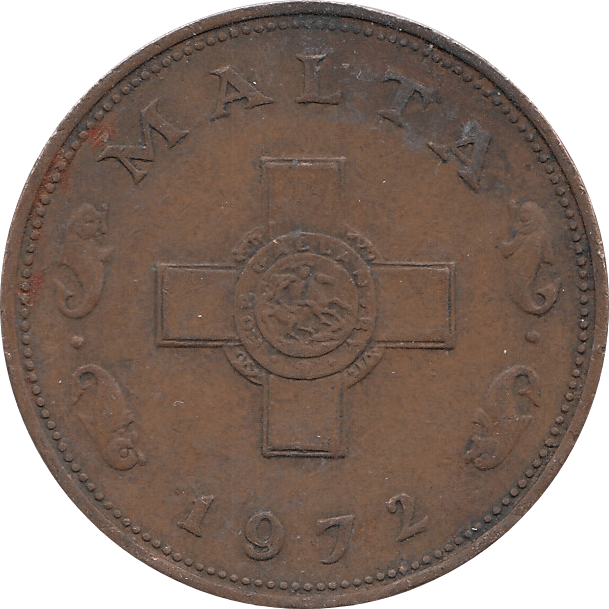 1972 1 CENT MALTA - WORLD COINS - Cambridgeshire Coins