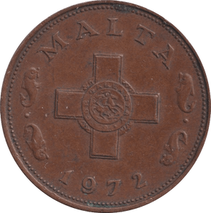 1972 1 CENT MALTA - WORLD COINS - Cambridgeshire Coins