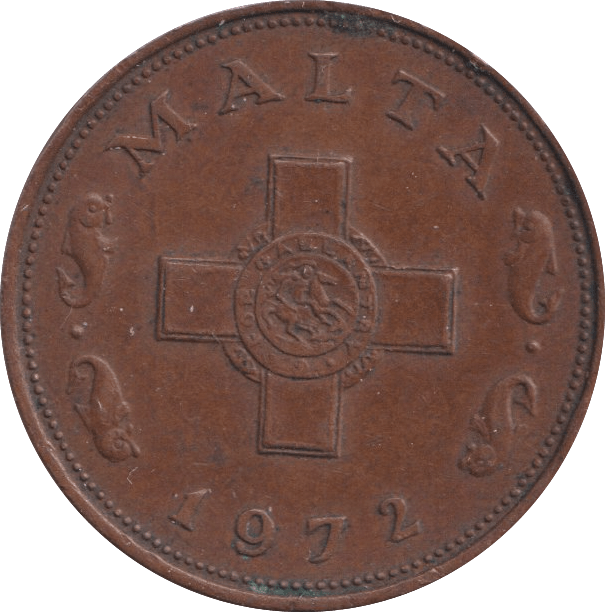 1972 1 CENT MALTA - WORLD COINS - Cambridgeshire Coins
