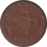 1972 1 CENT MALTA - WORLD COINS - Cambridgeshire Coins
