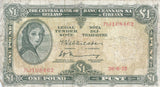 1972 £1 CENTRAL BANK OF IRELAND IRELAND BANKNOTE REF 107 - Irish Banknotes - Cambridgeshire Coins
