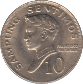 1972 10 CENTIMOS PHILIPPINES - WORLD COINS - Cambridgeshire Coins