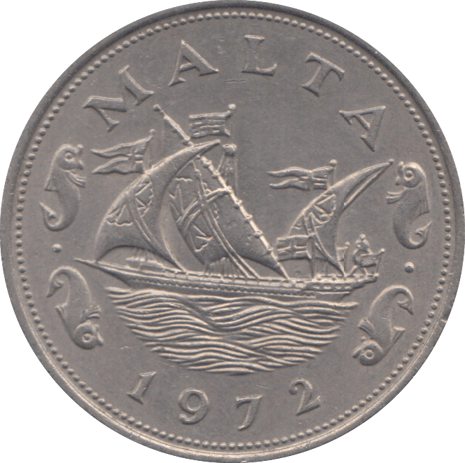 1972 10 CENTS MALTA - WORLD COINS - Cambridgeshire Coins