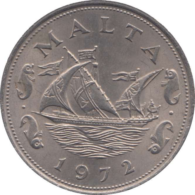 1972 10 CENTS MALTA - WORLD COINS - Cambridgeshire Coins