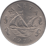 1972 10 CENTS MALTA - WORLD COINS - Cambridgeshire Coins